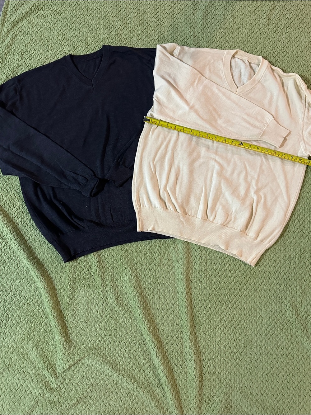 V-Neck Sweater Duo — Black & Cream